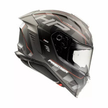 Casco Hyper HP — 2XL, gris, rojo, negro, mate